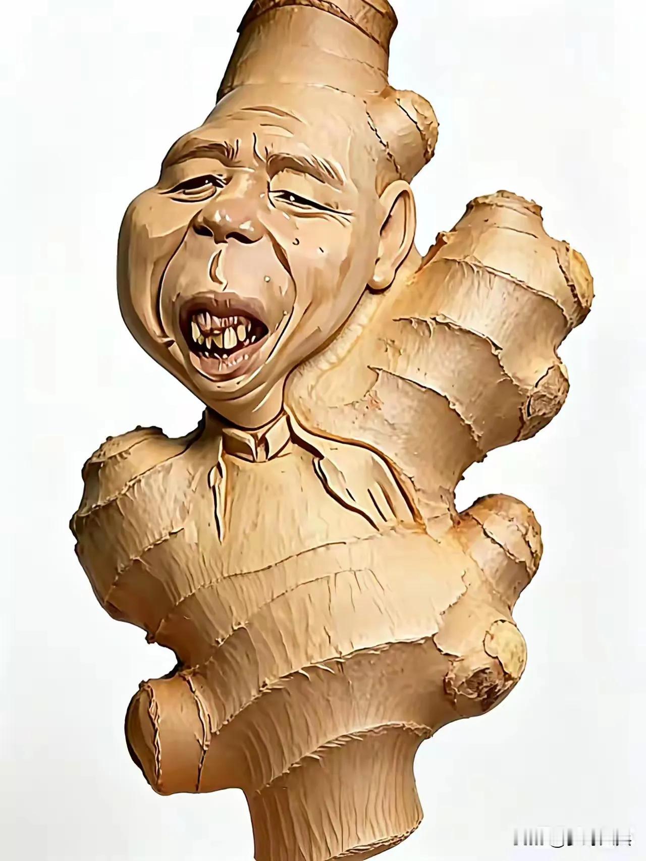 地里刨出来的生姜，怎么长得象一个大导演。
姜是老的辣，越老越辣！这是姜精，品种‘