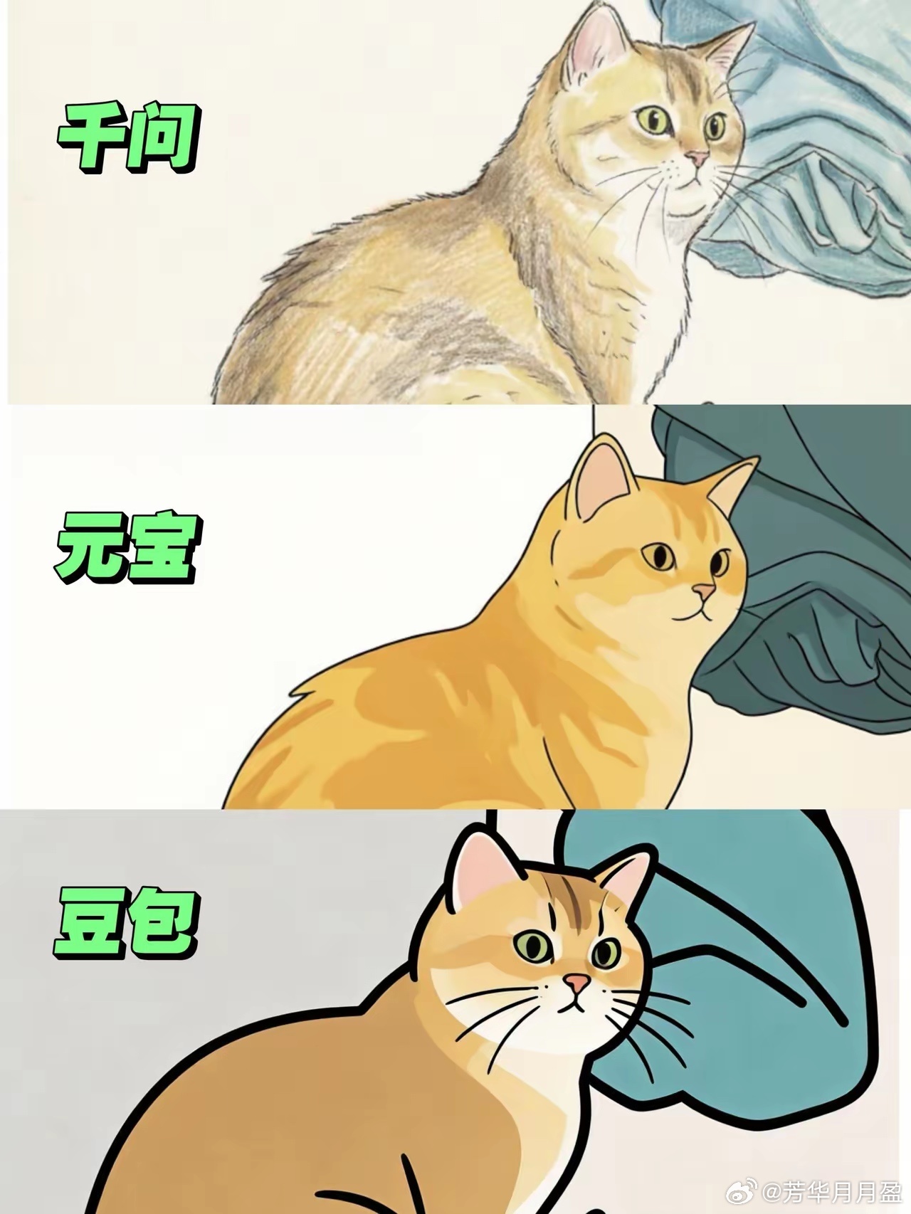 千问画的元宝画的豆包画的你们喜欢谁画的？ 