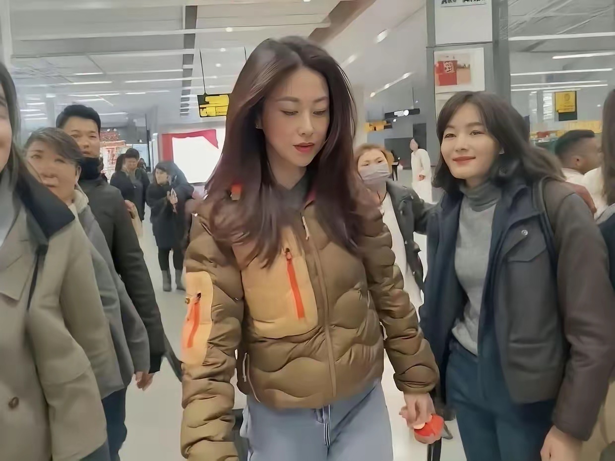 朱珠这件羽绒服一万八，有钱人的钱真好赚，这款式，这颜色搭配……搁普通人身上，一百