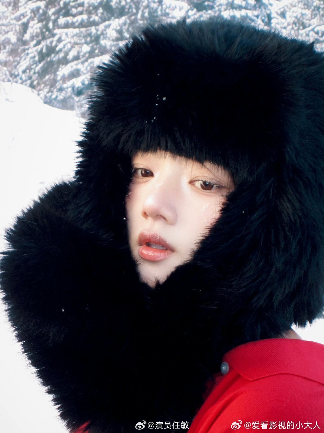 任敏冻红妆 金鹤龙给任敏化的瑞雪冻红妆 登封即高光！瑞雪为幕，红妆为缀，任敏完美