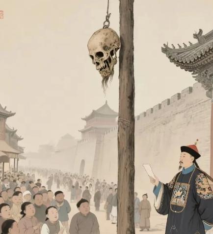 1726年，年羹尧死后一周，雍正处死汪景祺，将首级悬挂在菜市口，这一挂就是十年。