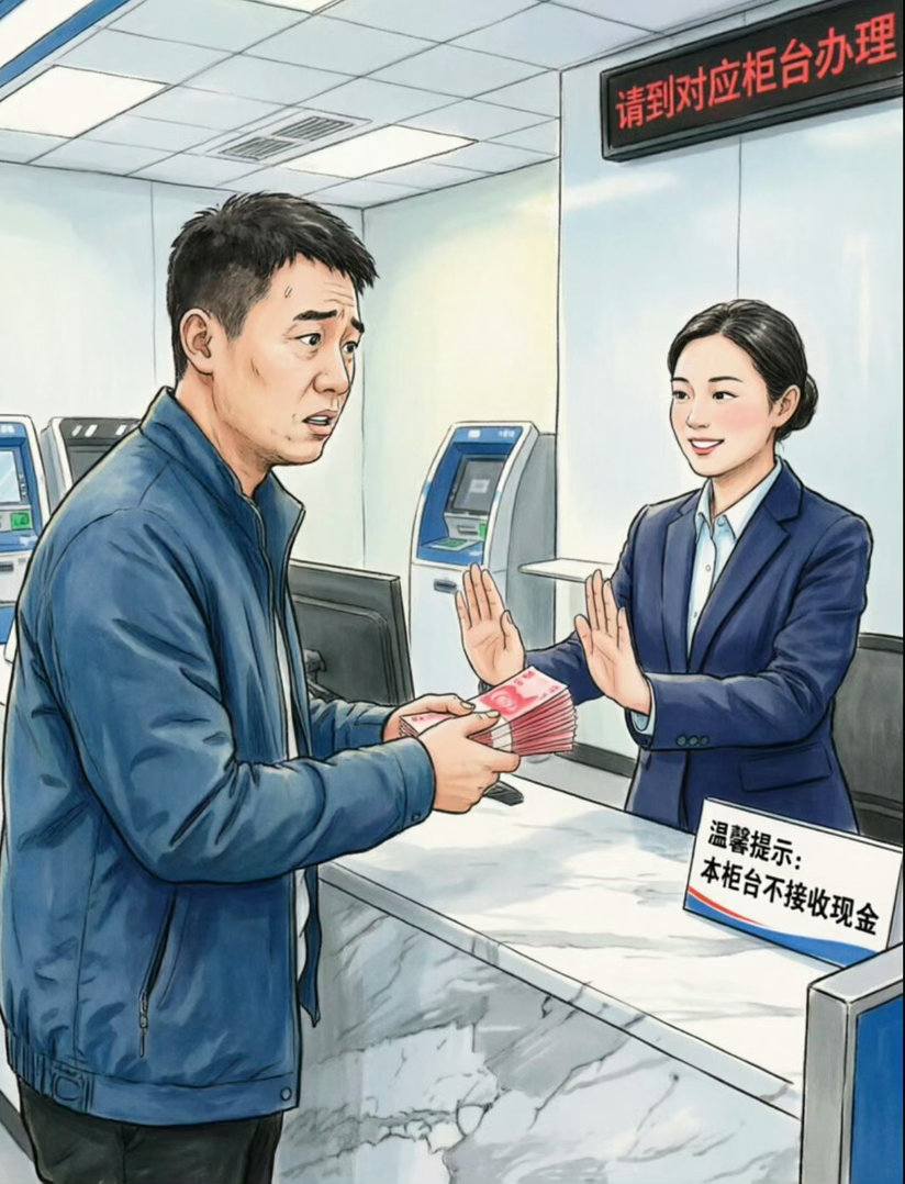 男子带10万现金还贷被银行拒收过分了 