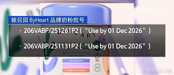 【奶粉紧急召回！“毒奶粉”能否撼动全美喂养信任体系？】当FDA连夜勒令召回两批次