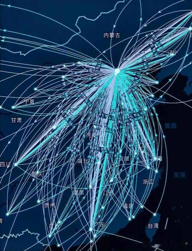 “花了三天整理了一下今年的出差路径。”