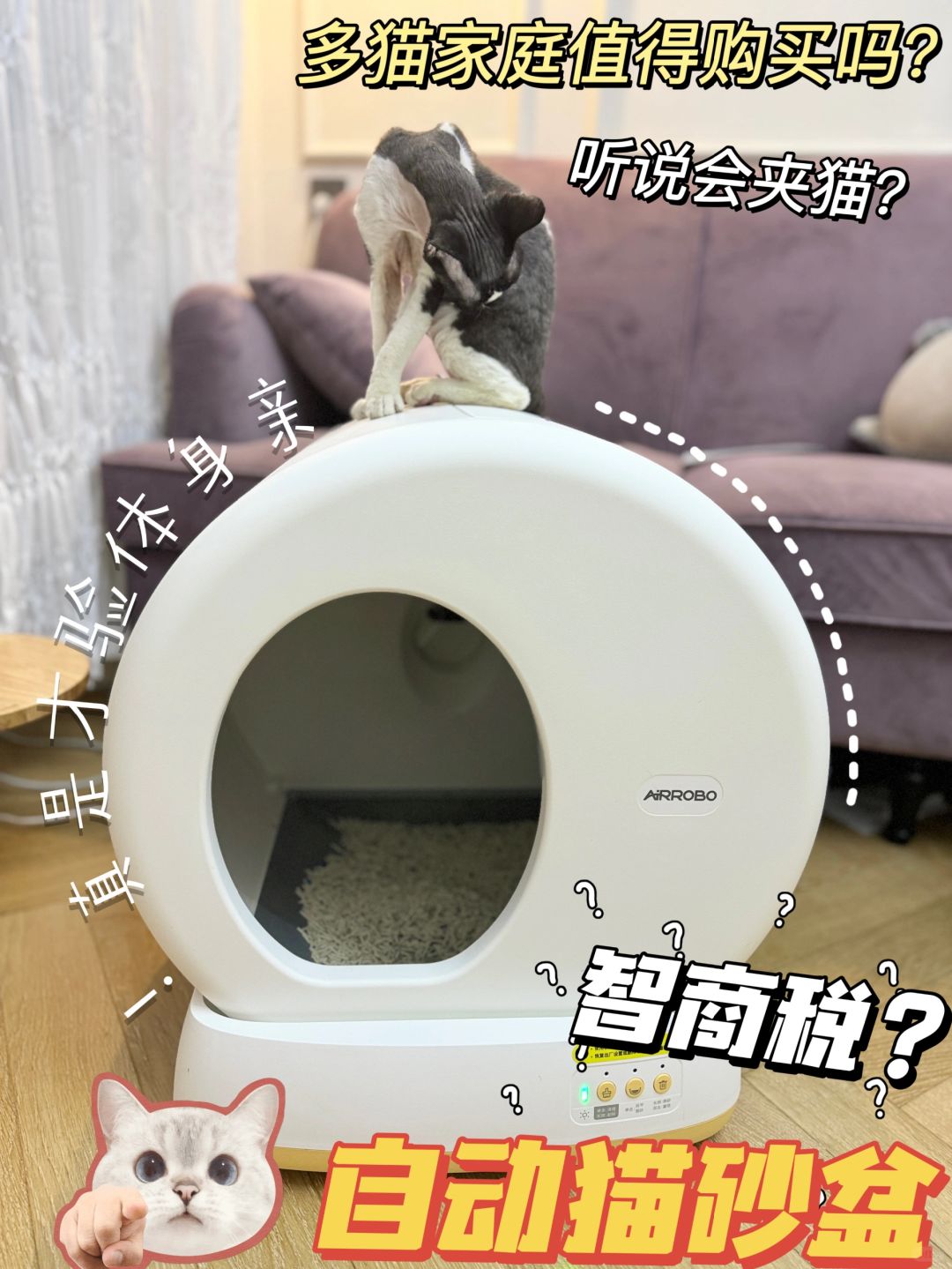 测评来说话🙋智能猫砂盆真的可以