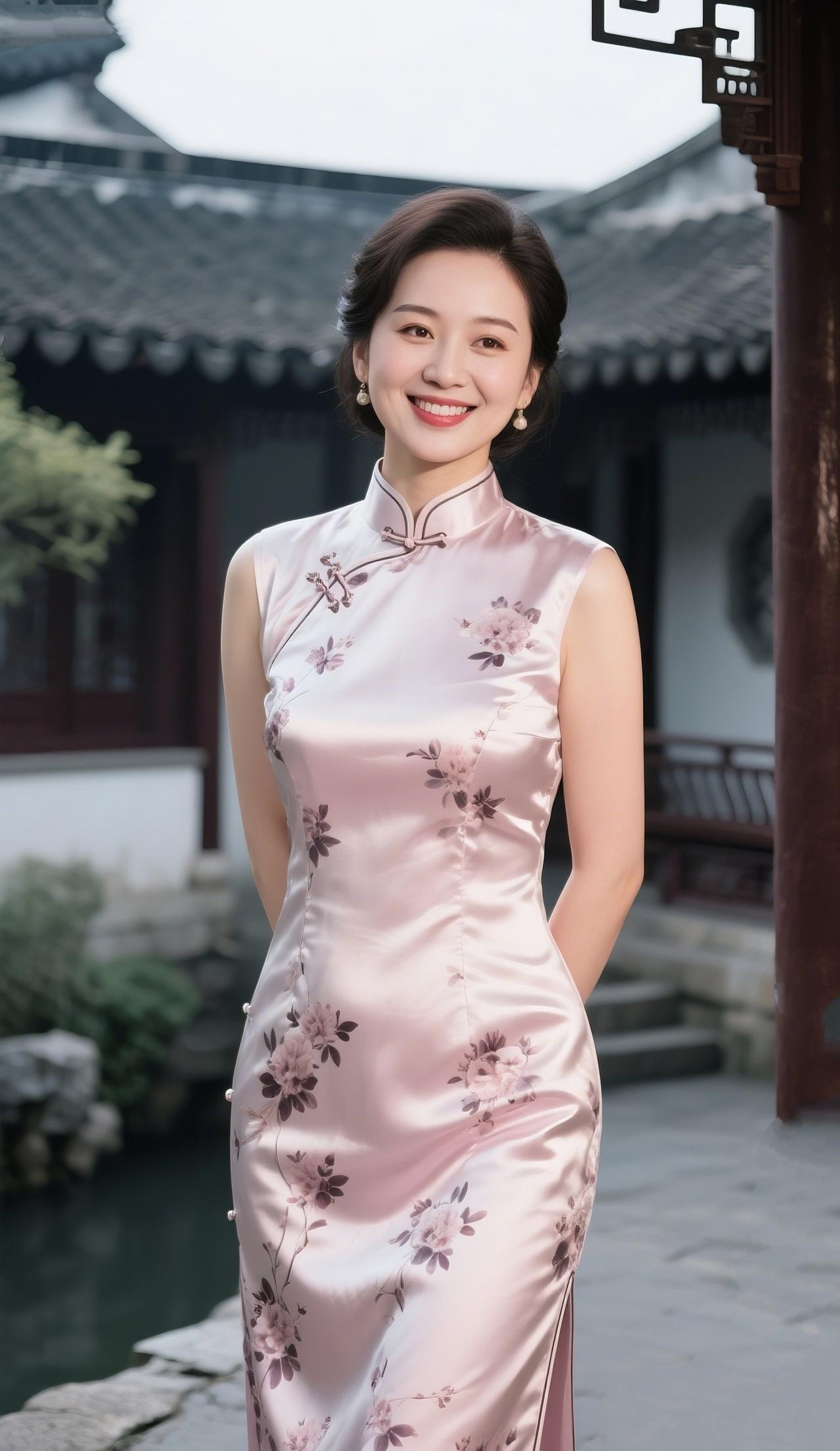 《盘扣轻叩，叩醒旧时光》
 
一寸锦缎裁月色，半缕银线绣暗香
斜襟藏着江南雨，盘