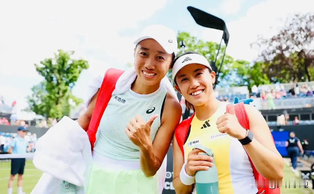 张帅本周搭档🇯🇵加藤未唯参加WTA250伯明翰站女双项目，她们一路过关斩将顺