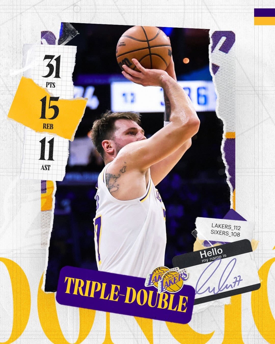 记者问卢卡是不是凌晨三四点在斯洛维尼亚看到了八村的绝杀:他先说：“我两场比赛都看