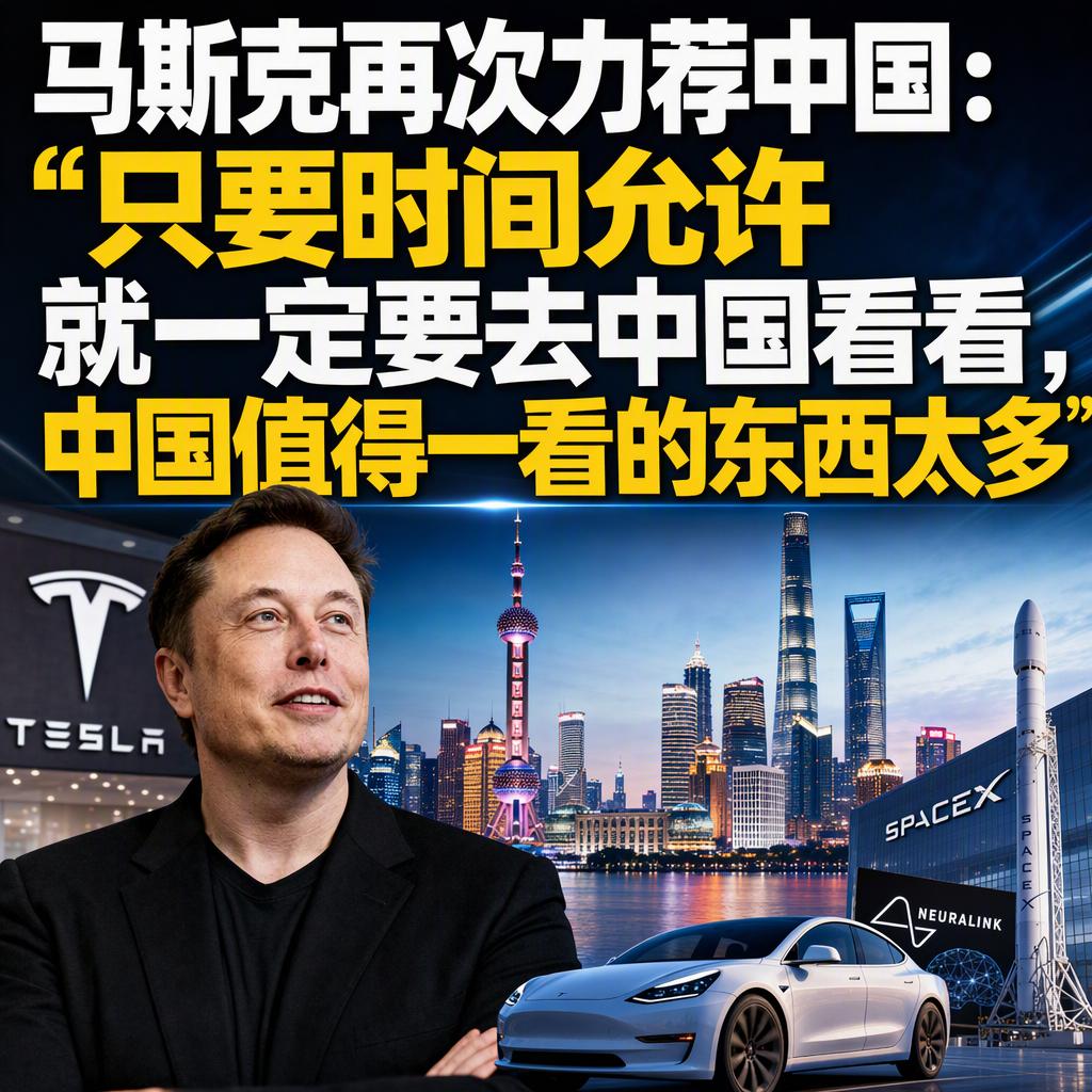 9月23日，马斯克坐在央视财经的镜头前，又一次把中国夸上了热搜。
这一次他说得很