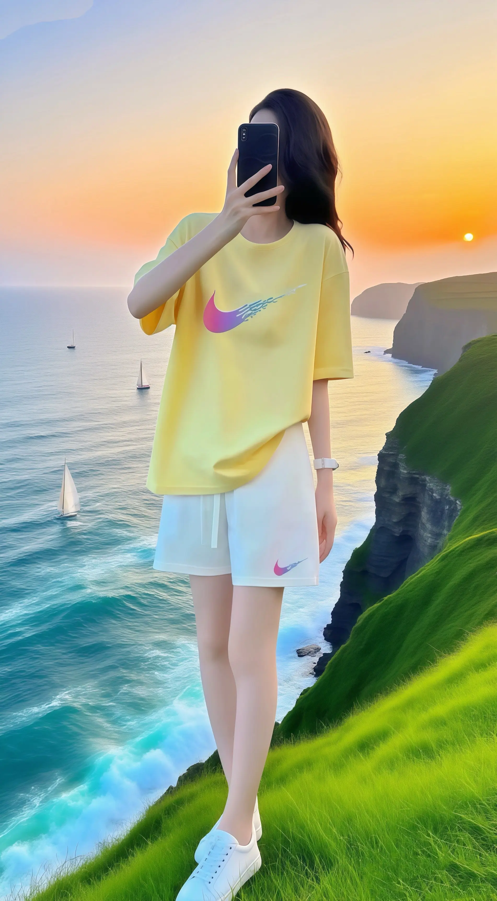 夏季必备！这套情侣运动套装绝绝子✨。宽松短袖T恤，遮肚又藏肉，粉粉嫩嫩...