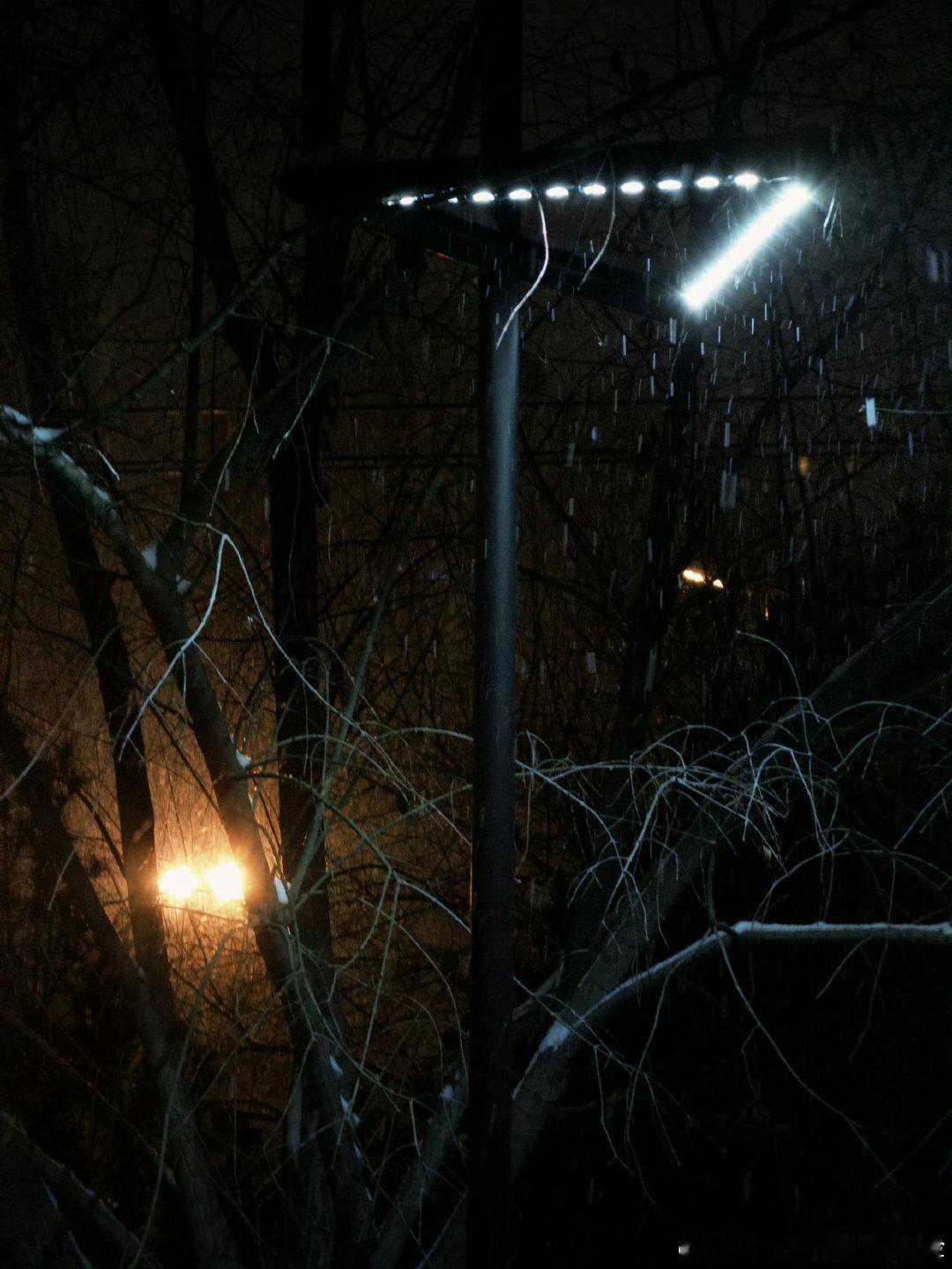 马柏全初雪营业，雪夜的氛围感 