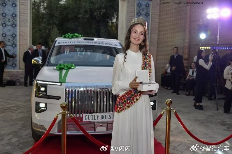 海外选美冠军被总统送中国车 个人觉得其实送个极氪8X或者001或者007GT更合