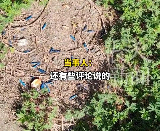 江苏，一男子抽烟后，长期把烟头丢在同一片草地上，这天他又在老地方抽烟时，竟突然发