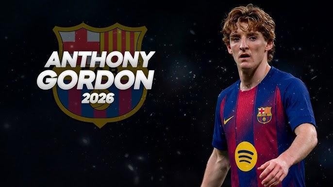 据ESPN确认，巴塞罗那已经与纽卡斯尔联就英格兰边锋安东尼·戈登的转会达成协议，