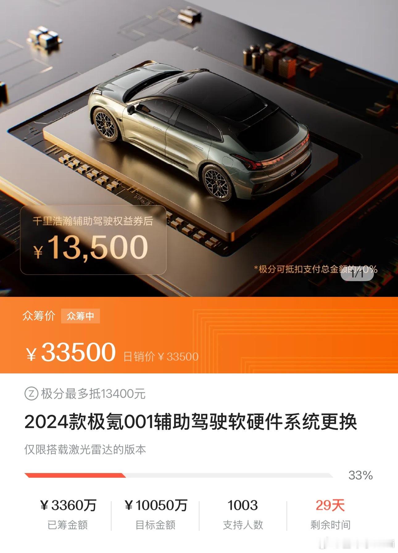 24款极氪001众筹换智驾这事儿，按照这个速度，大概率得“凉”参与过众筹的人应该
