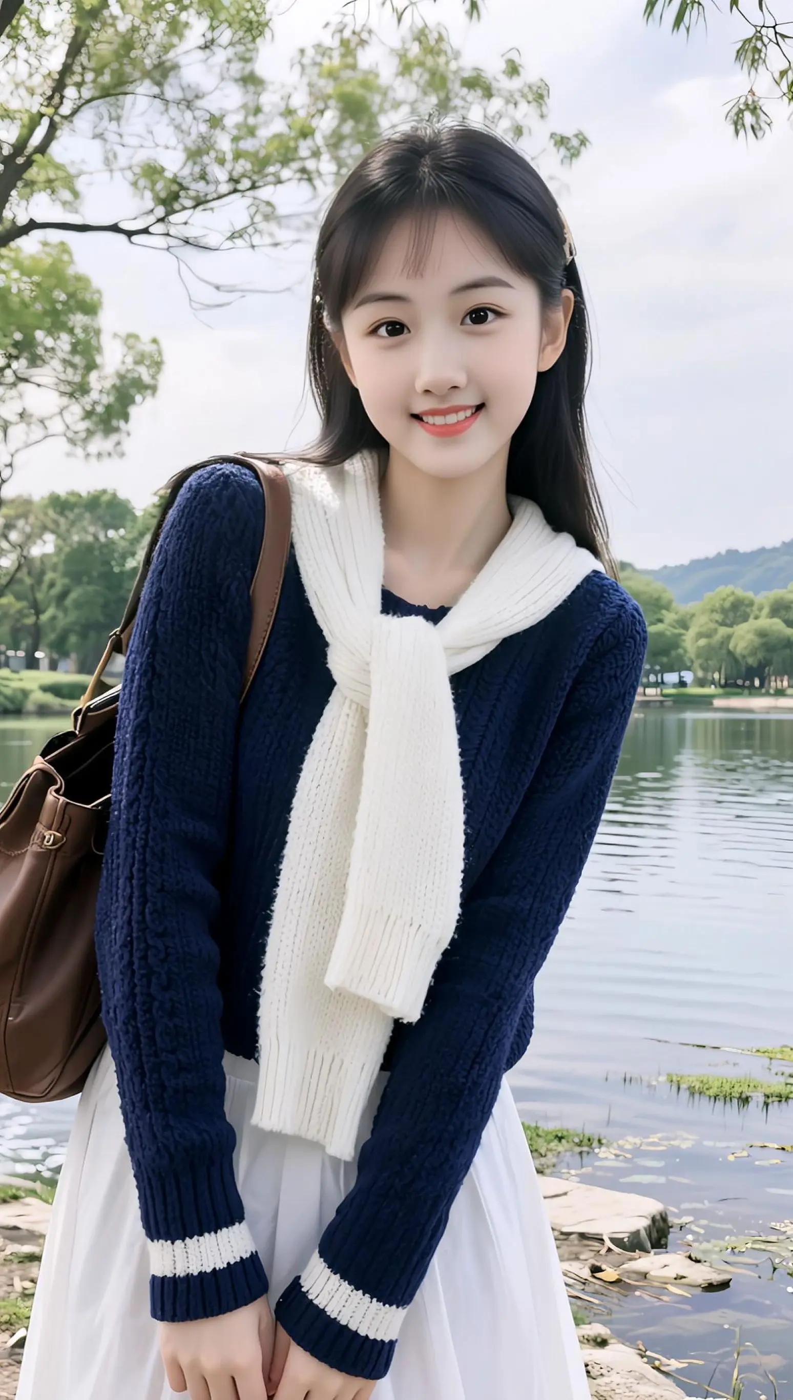 AI湖畔生活照ai创作