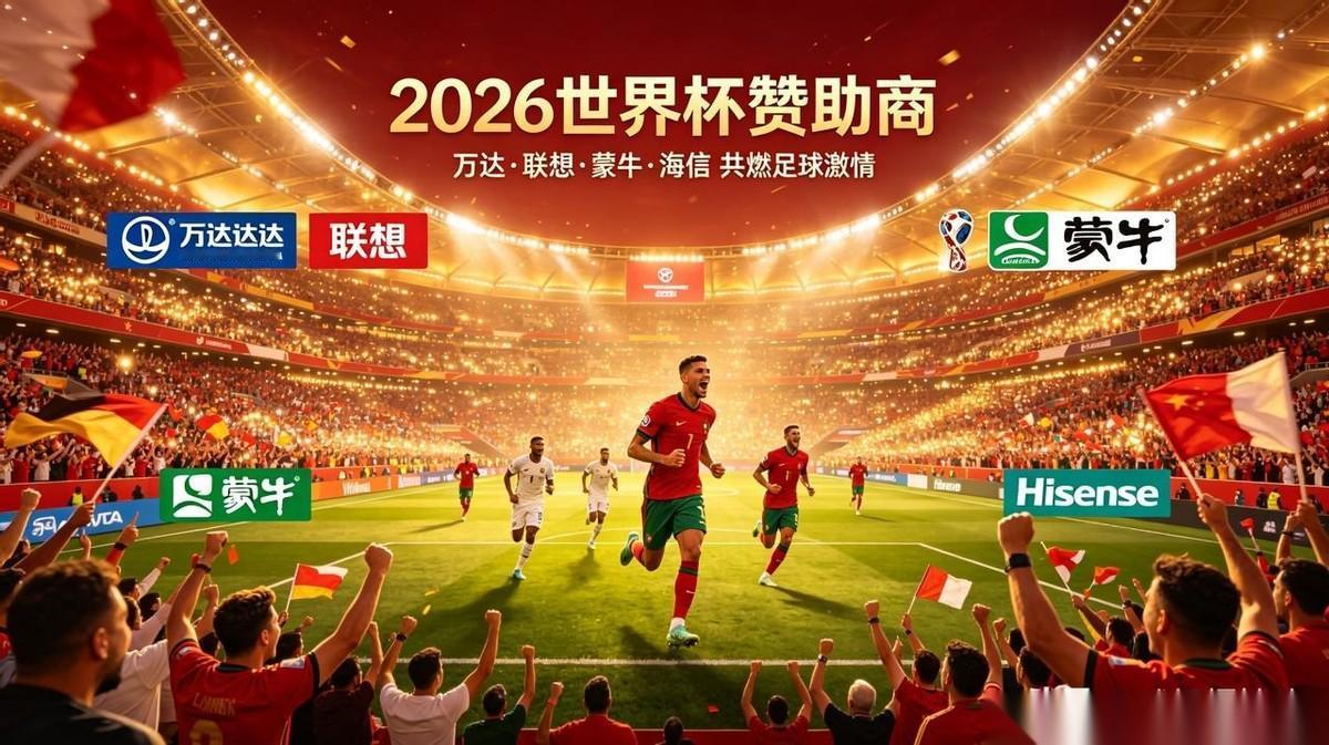 2026世界杯中国赞助商有点慌了！万达赞助1.5亿美元联想也砸出了同等规模的真金
