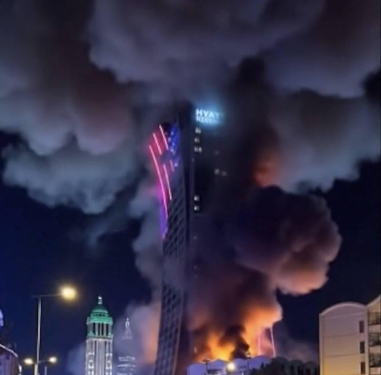 伊朗方面向俄罗斯新闻社表示，沙特阿拉伯首都利雅得一家酒店遭到袭击是美国所为。美国