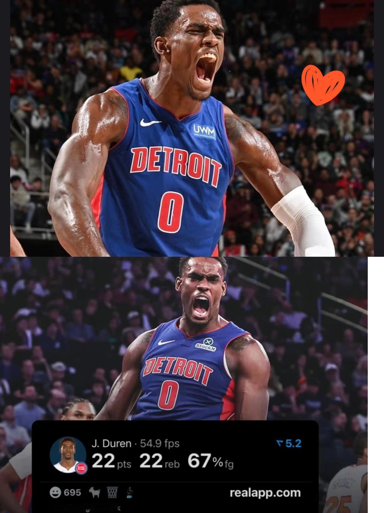 21岁炸场！活塞13顺位捡漏杜伦，
这波操作直接锁定未来10年内线基石！
杜伦最