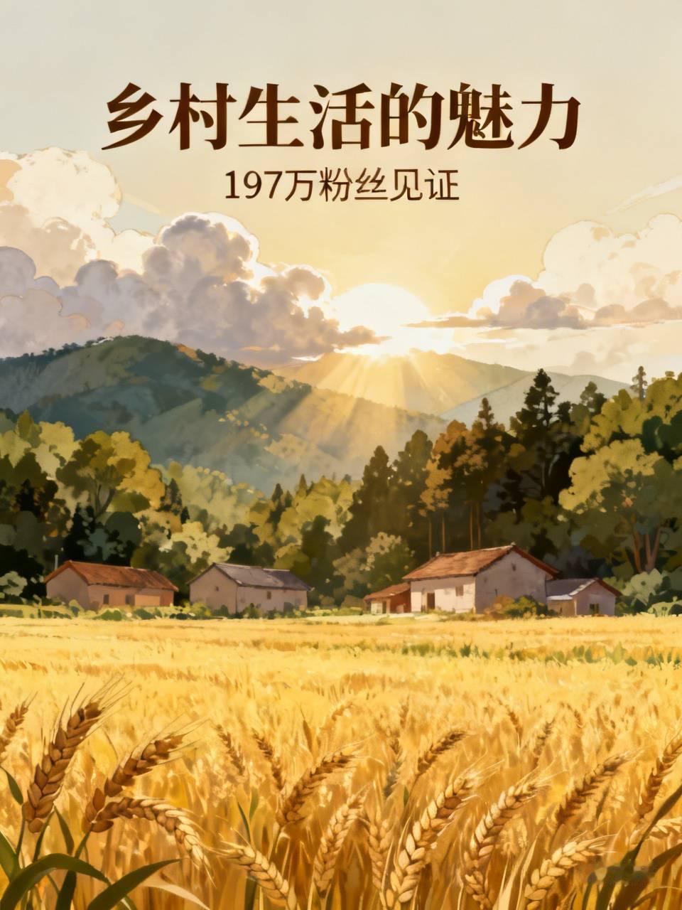 乡村生活有什么魅力呢?乡村生活的魅力，已有197万粉丝见证。就如“乡野丫头”秋子