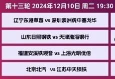 【女排超级联赛】第十三轮赛程：
             2024年12月10日