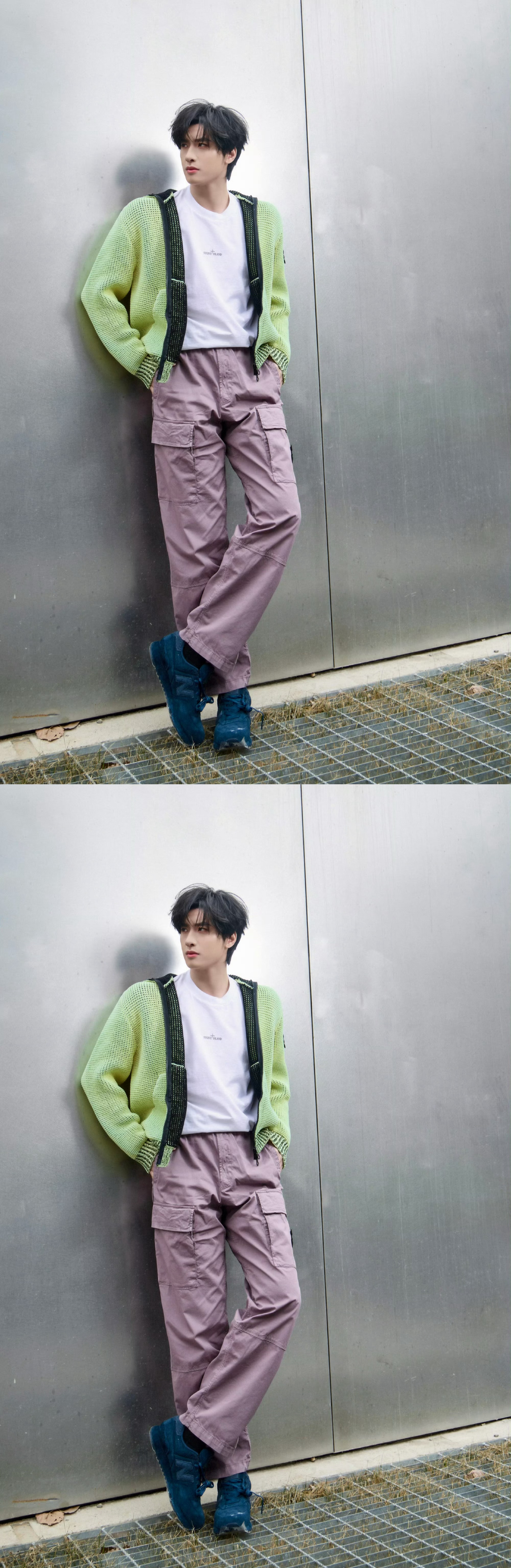 展轩今日份新鲜营业，绿色外套满满的春日清新