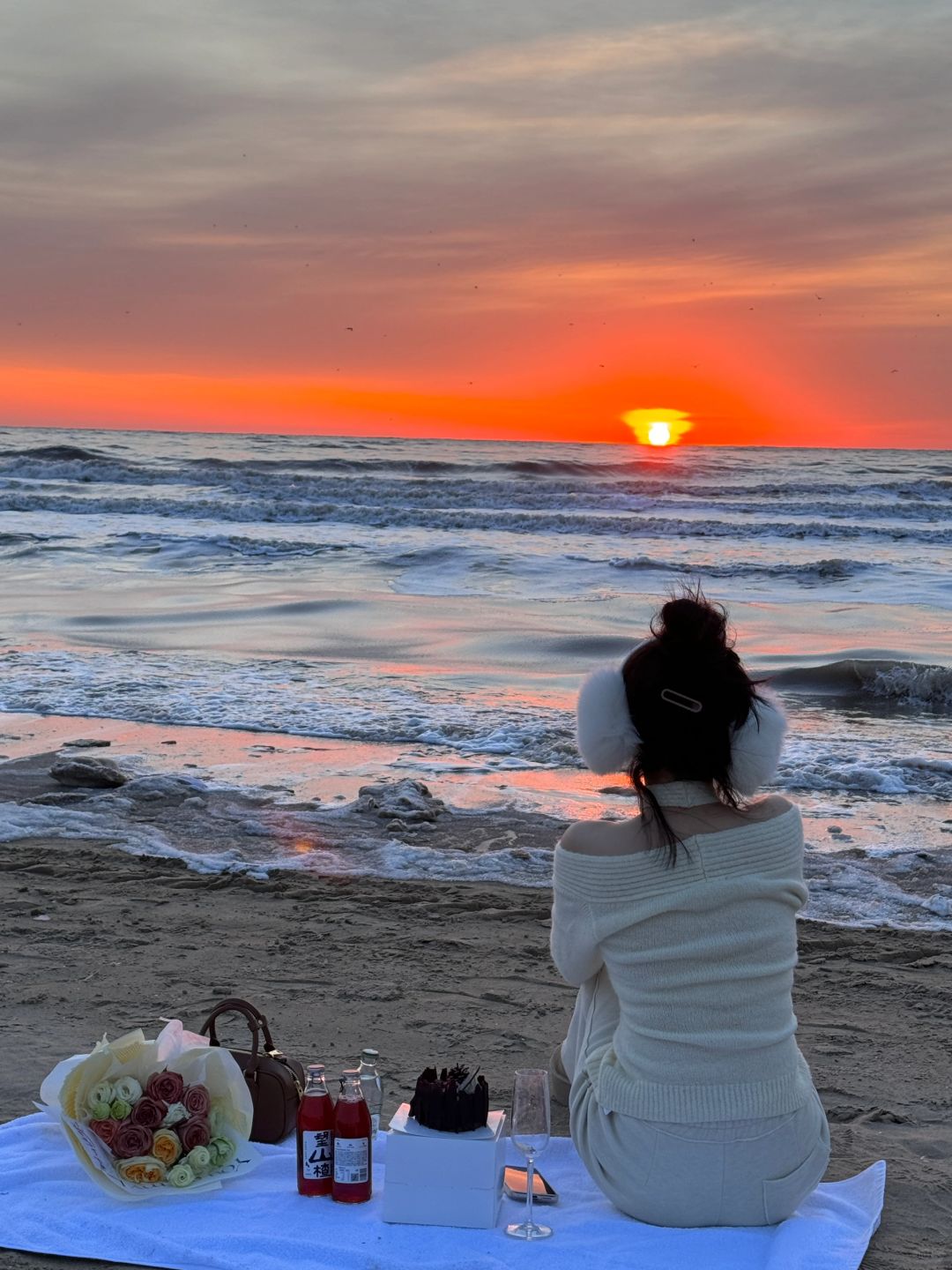 总要来阿那亚海边过一次橘子海🌅生日吧🎂