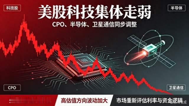 美股科技集体走弱，CPO、半导体、卫星通信同步调整