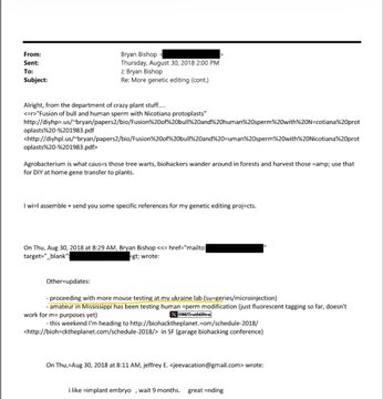 爱泼斯坦曾与比特币开发者、生物黑客和超人类主义者布莱恩·毕晓普合作，计划在五年内