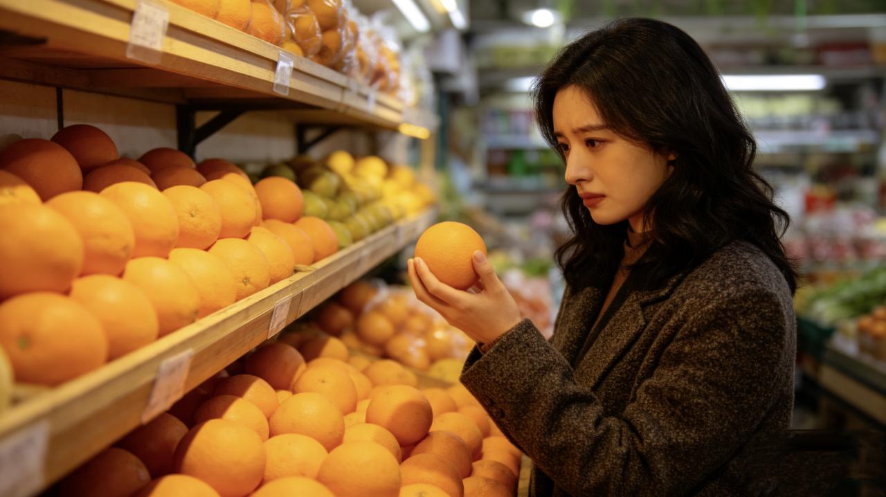 他们在一起三年，她总嫌他不浪漫。
情人节，别人收花，她收了一袋橙子。他说：“你最