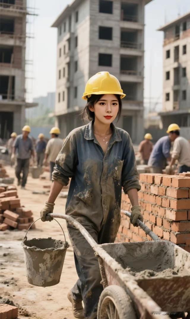 春节刚过又搬砖，
累得腿疼腰又酸。
梦里还在家团圆，
现在挺胸加油干。