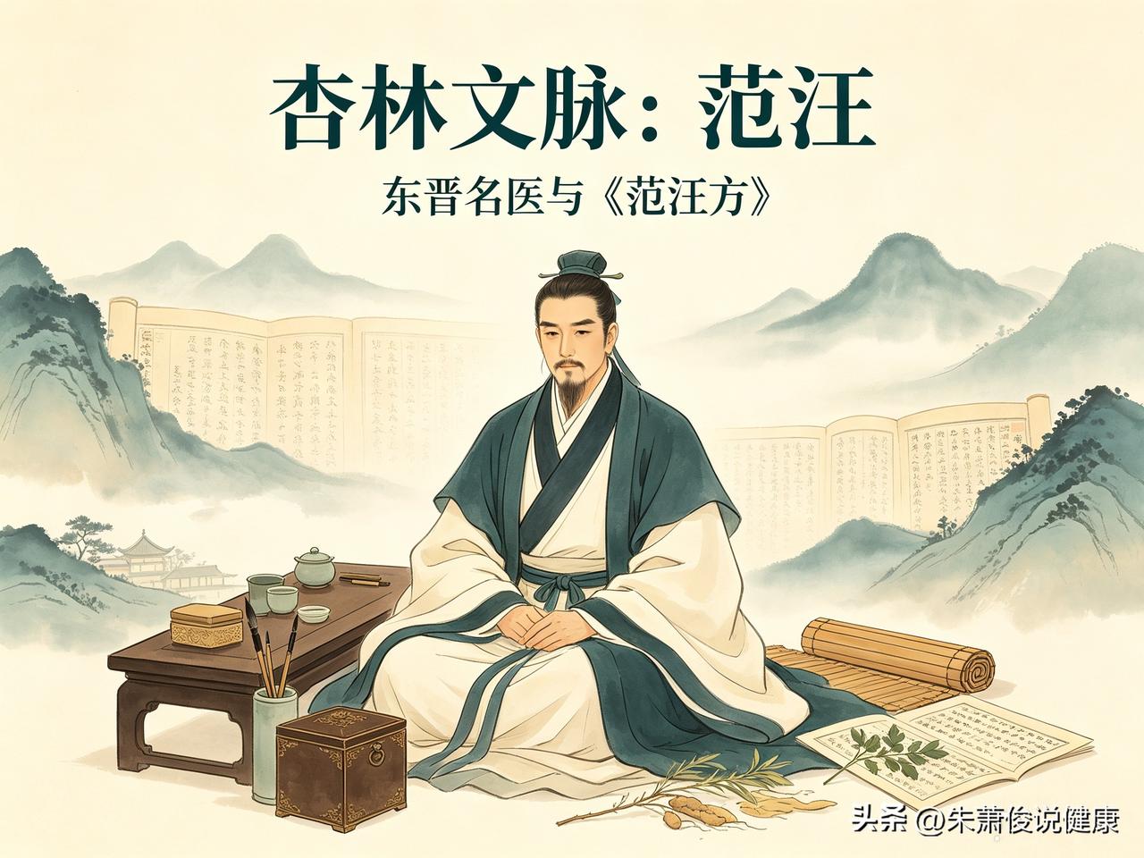 杏林文脉｜范汪：东晋一代名医，为官行医两不误

东晋时期，有一位能人横跨官场与医