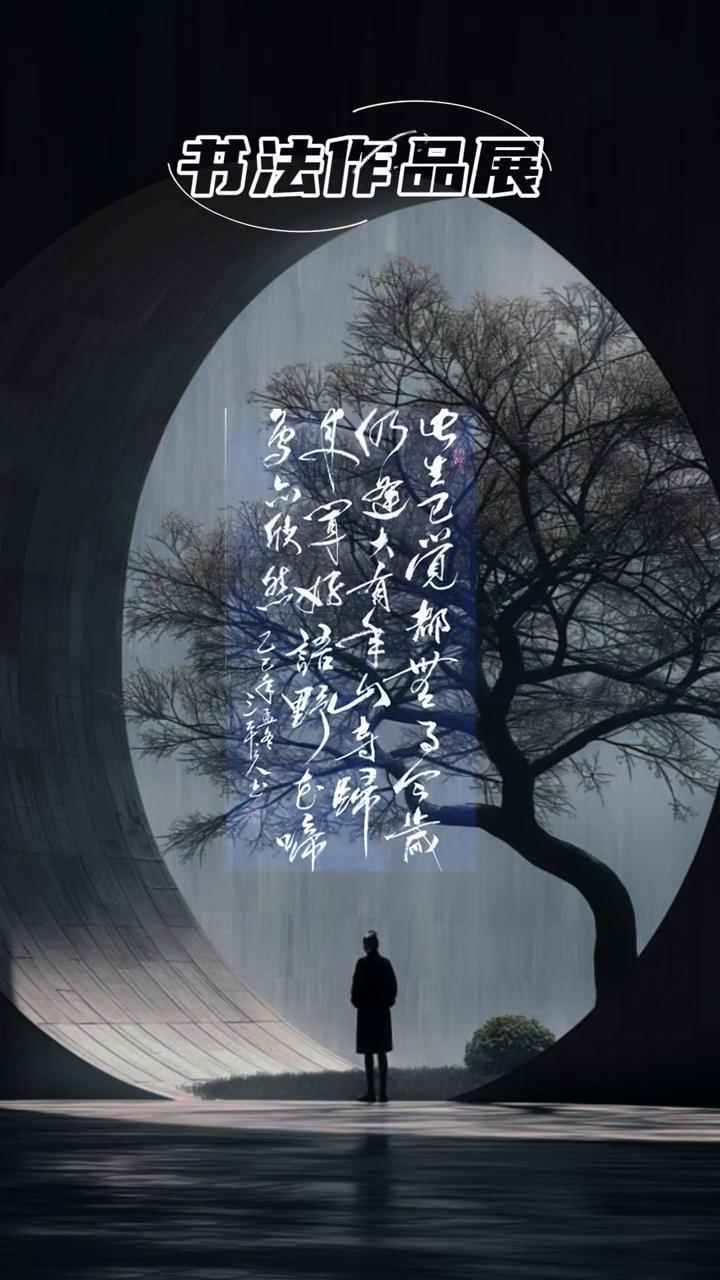 书法作品展。