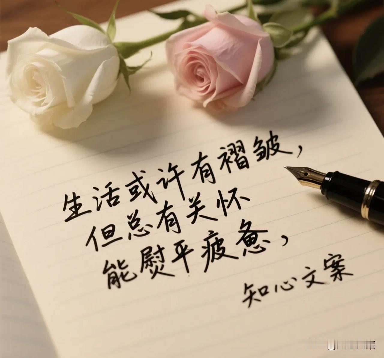 生活或许有褶皱，但总有关怀能熨平疲惫。珍惜当下的小确幸，带着温暖继续前行，你发光