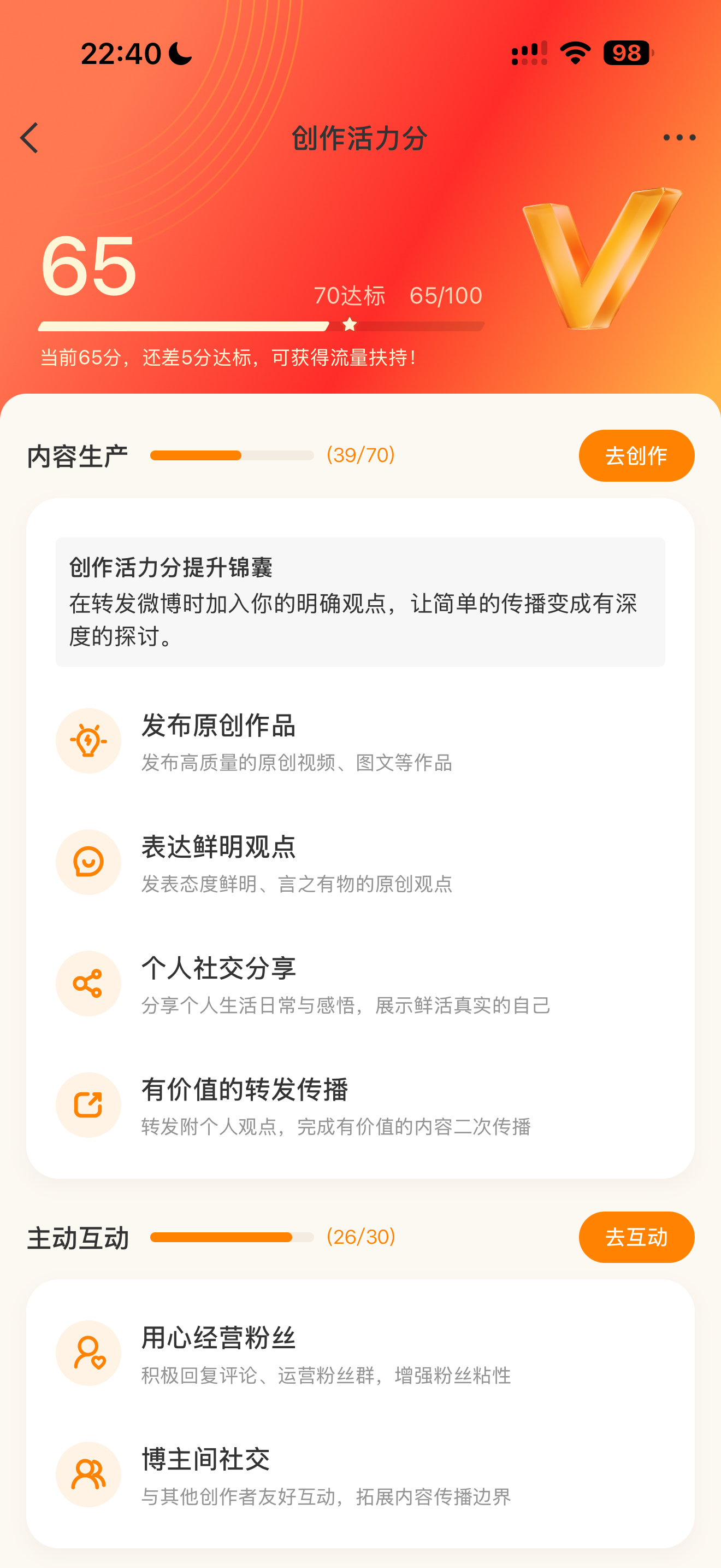 也不知道微博这活力分咋算的，我天天发那么多内容，天天发红包，还不够活力吗[费解]