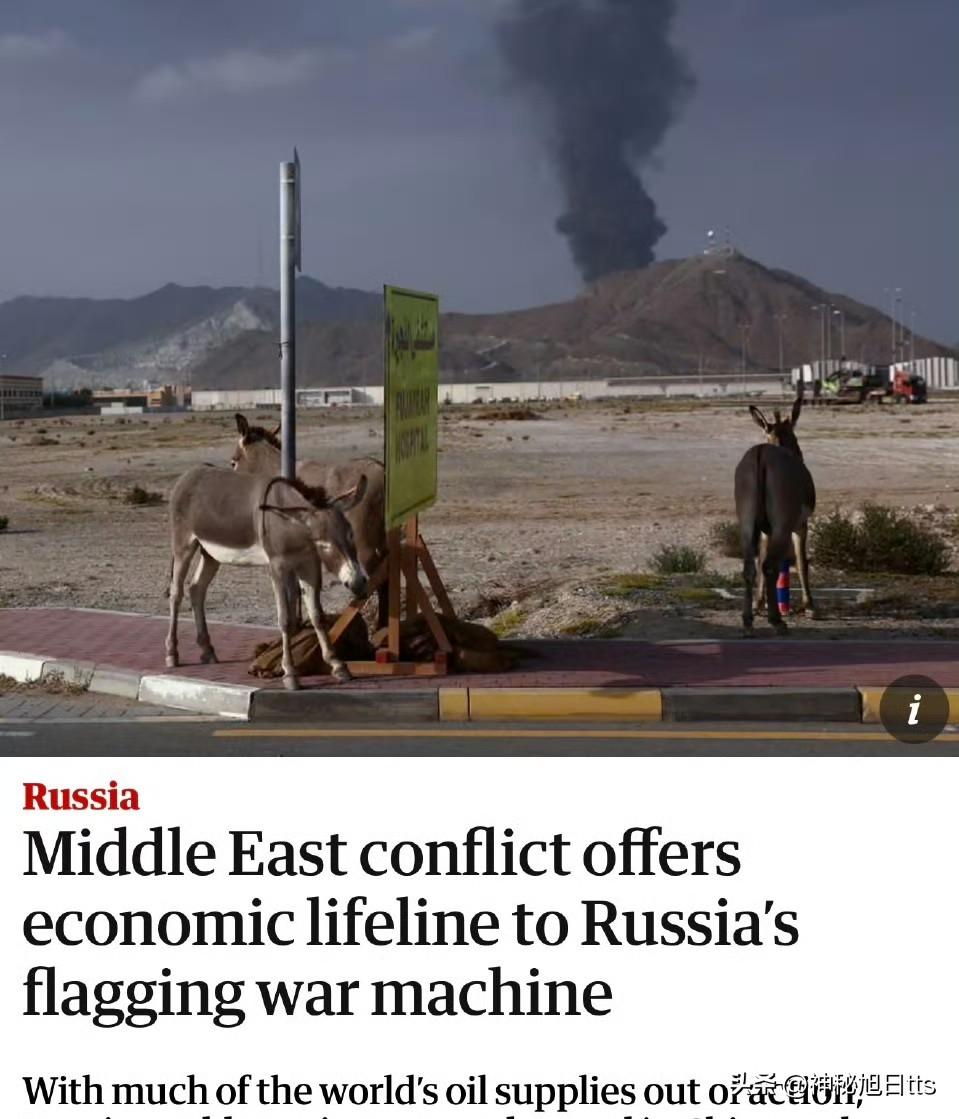 中东冲突为俄罗斯战争经济注入生命线

《卫报》报导，随着中东地区冲突升温，原本开