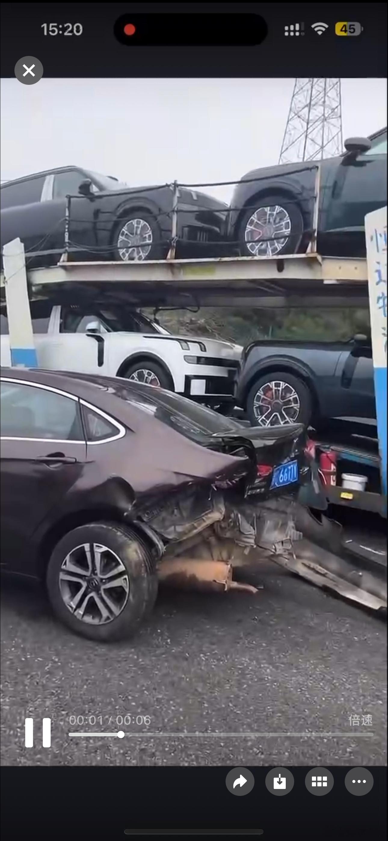 本来提车就要等很久结果运车还高速被撞了我的2.0T啥时候才能提车 ​​​
