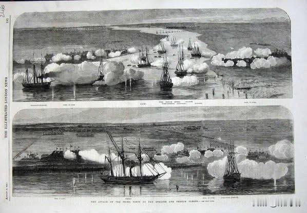 【清史上的今天】1858年5月20日、清咸丰八年：第一次大沽口之战爆发。

英法