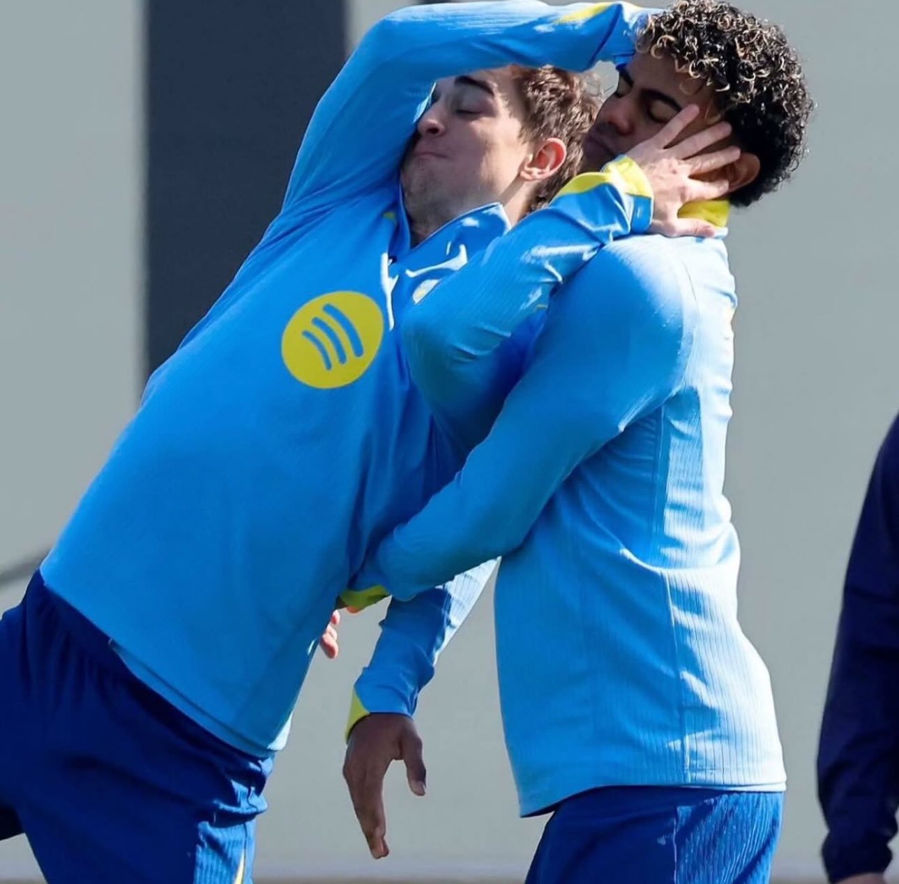 加维和亚马尔❤️😂欧冠1/8决赛抽签欧冠抽签巴萨