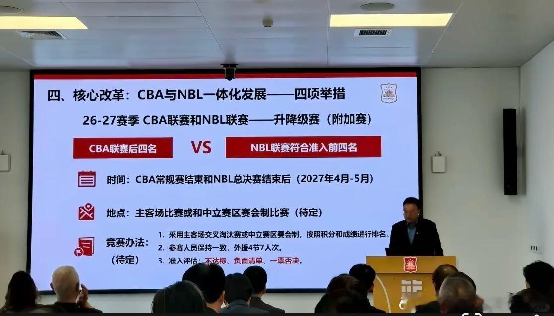 CBA时隔多年迎来重大赛制变革，久违的升降级制度正式敲定，同时联赛将开启分阶段扩