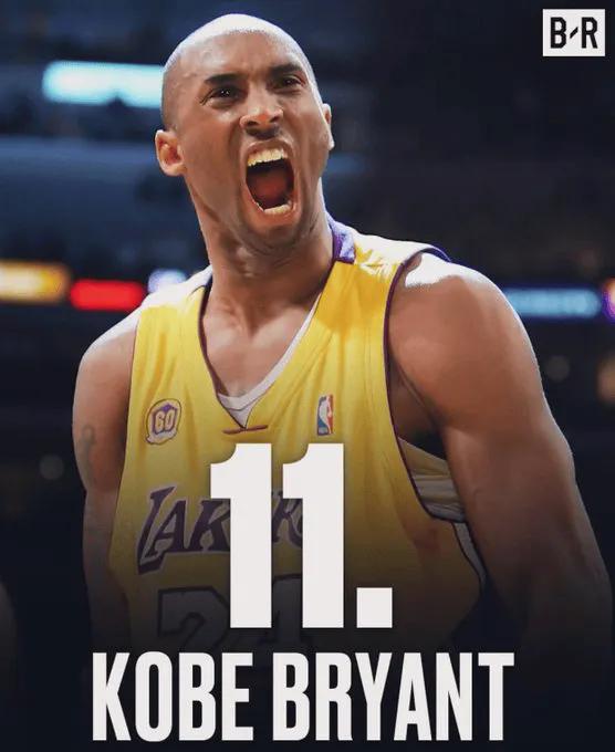 针对BR一项投票，科比没进NBA历史前十的讨论，外网直接炸了。
外网球迷直接表示