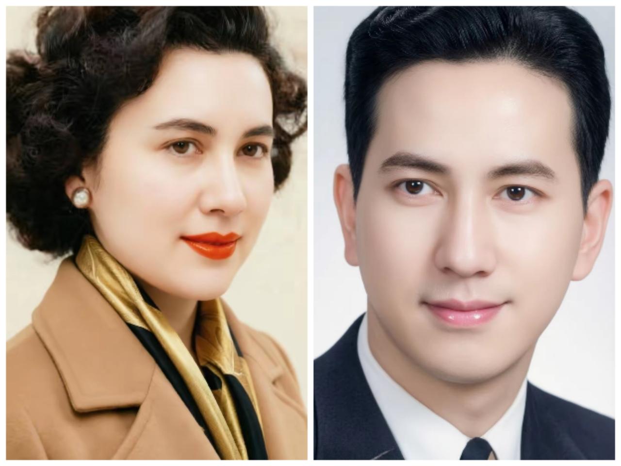 如今再看此照，惊艳于昔日的绝代风华，更唏嘘于那份始于颜值、陷于陪伴的深情，终究被