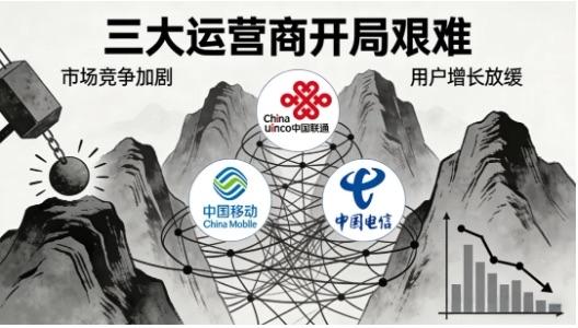 恭喜三大运营商竞争白热化，市场增长放缓