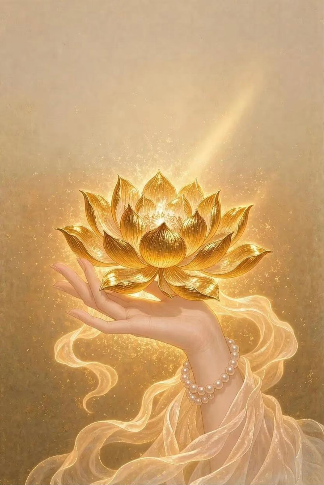 把好运捧到手|金莲捧掌财星照 宝葫纳祥福气来
传统文化 传递正能量 绘画 祝福