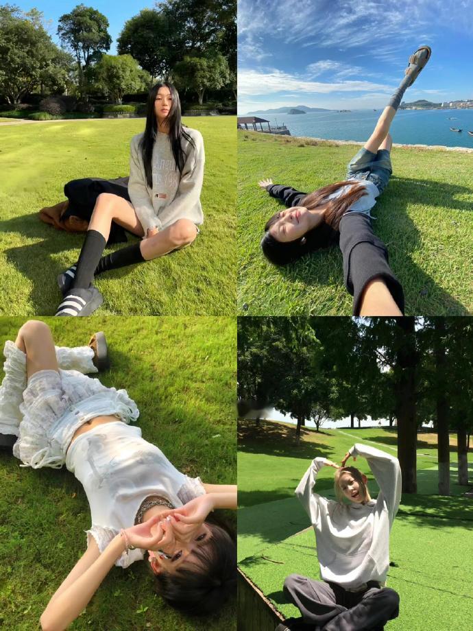存一些公园拍照姿势 ​​​