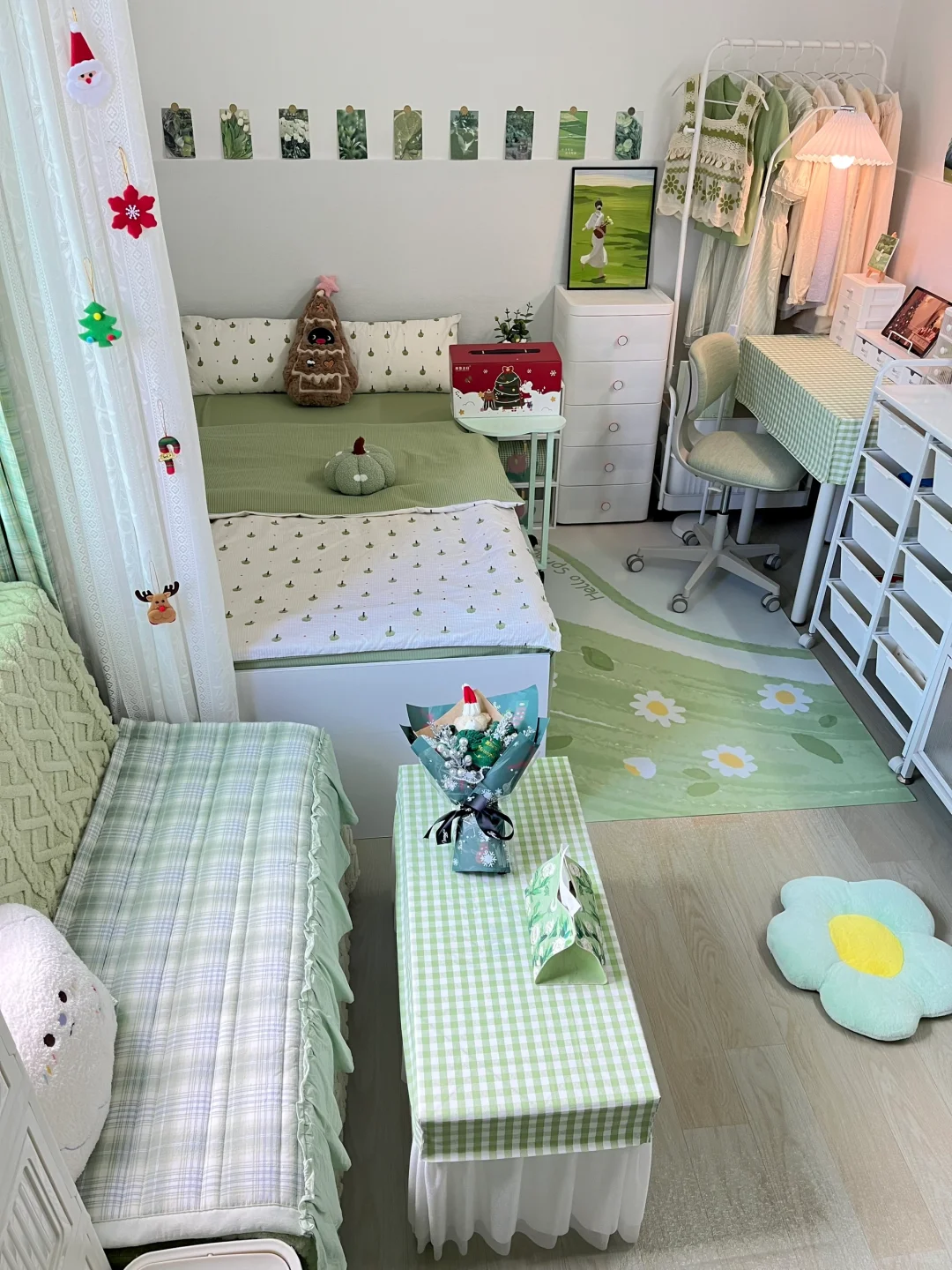 这才是出租屋真实的样子|圣诞小屋布置