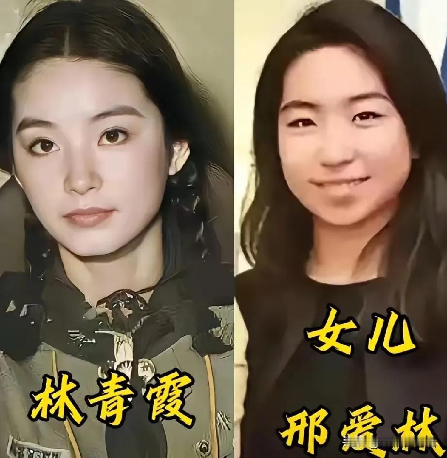 有一个乖巧可爱的女儿，明星妈妈们有福气。
林青霞与女儿的同框照片展示了两位女性的