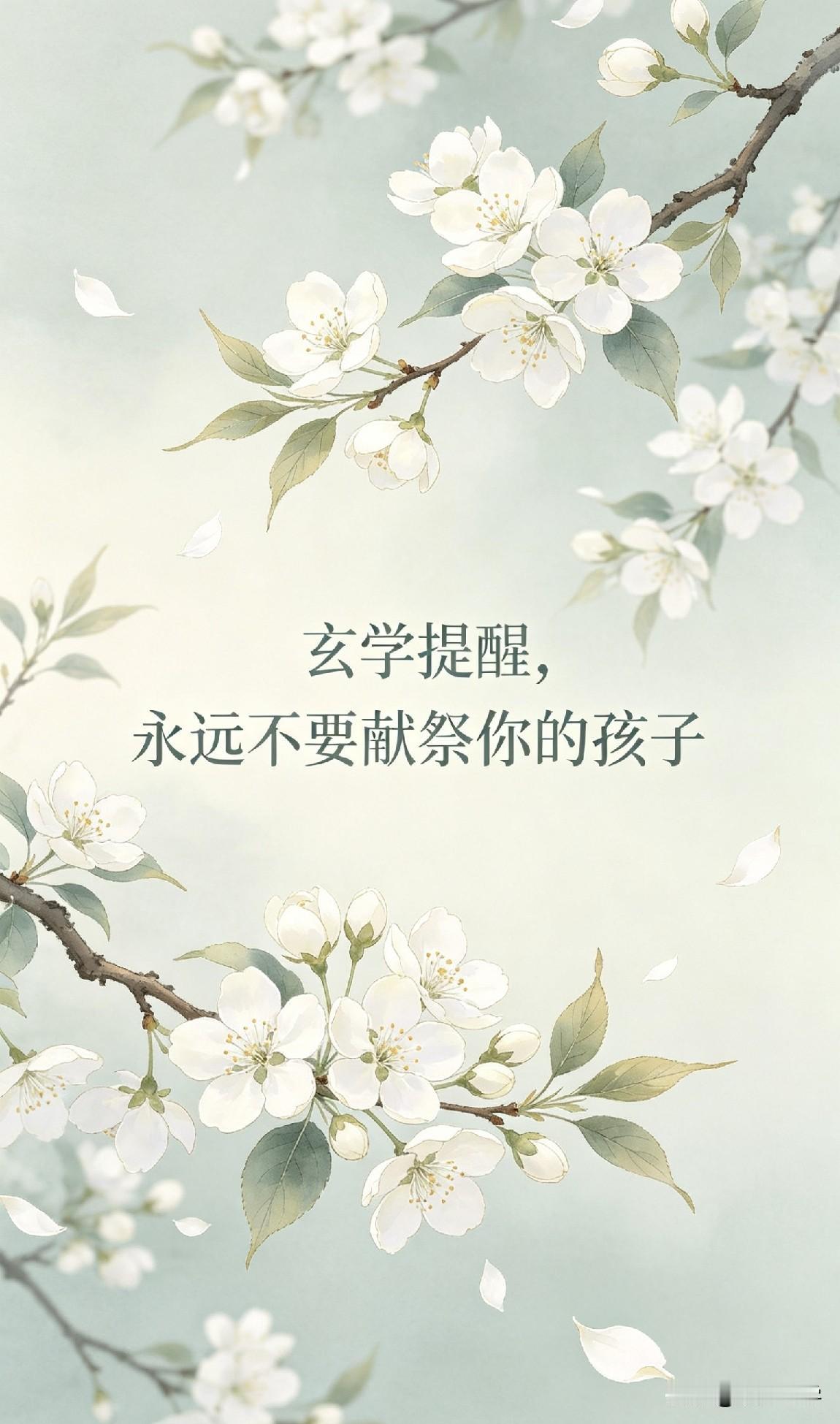 玄学提醒，“永远不要献祭你的孩子”

《战国策》有言：“父母之爱子，则为之计深远