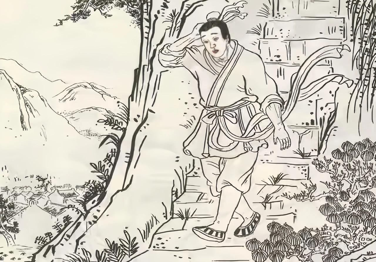 临川县办庙会时，有个光脚道士用竹圈在山壁上一敲，石头门就打开了！书生李墨壮着胆子