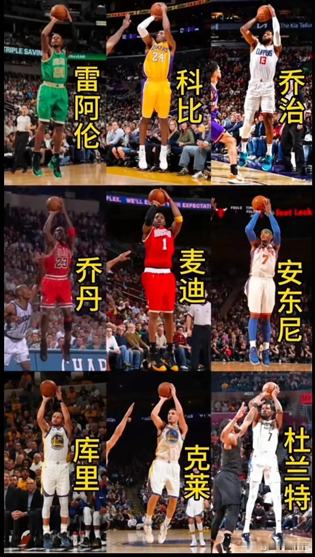 其实，我认为最好学的投篮姿势是马里昂，因为相比以上球员，马里昂的投篮姿势更好学！